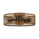 20" Farmhouse DC Motor Flush Mount Reversible Ceiling Fan with LED Lighting and Remote Control - Image 2