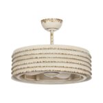 24" Kolkata Modern Downrod Mount Reversible Ceiling Fan with Lighting and Remote Control - Image 2