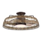 27" Reversible Flush Mount Ceiling Fan