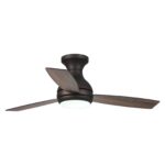 48" Beckette Farmhouse Flush Mount Reversible Ceiling Fan with Lighting and Remote Control - Image 2