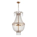 5-Light Modern Pendant Light with Crystal Strands
