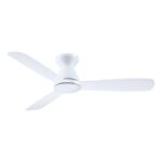 52" Ahmedabad Industrial DC Motor Flush Mount Reversible Ceiling Fan with LED Lighting and Remote Control - Image 2