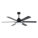 60" Industrial DC Motor Downrod Mount Reversible Ceiling Fan with Lighting and Remote Control - Image 2