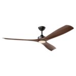 60" Newbury Industrial DC Motor Downrod Mount Reversible Ceiling Fan with Lighting and Remote Control - Image 2