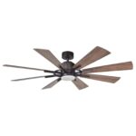 60" Oretha Windmill DC Ceiling Fan with LED Lighting - Image 2