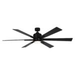 65" Bendan Industrial Downrod Mount Ceiling Fan with Lighting and Remote Control