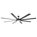 75" Industrial DC Motor Downrod Mount Reversible Ceiling Fan with Lighting and Remote Control - Image 2