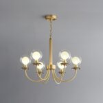 Aureate Radiance Glass Chandelier - Image 2