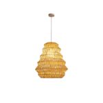 Bamboo Spiral Pendant Lamp - Image 2