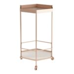 Cart ZUO Home Bar Cart | Copper Gold | Painted Steel | Inside - Image 5