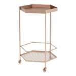 Cart ZUO Home Bar Cart | Copper Gold | Painted Steel | Inside