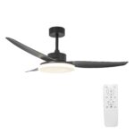 52" LED 6 Speed DC Motor Ceiling Fan with Remote Control