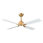 48" Linden Industrial DC Motor Downrod Mount Reversible Crystal Ceiling Fan with Lighting and Remote Control