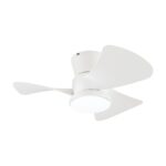 31" Mazon Modern DC Motor Flush Mount Reversible Ceiling Fan with LED Lighting and Remote Control - Image 2
