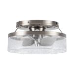 13" Flush Mount Reversible Ceiling Fan with Lighting and Remote Control - Image 2