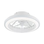 20" Ikon Modern DC Motor Flush Mount Reversible Ceiling Fan with Lighting and Remote Control - Image 2